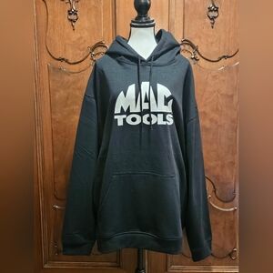 Hoodie Sweatshirt Mac Tools Logo Mens 3X Black White Logo Kangaroo Pocket